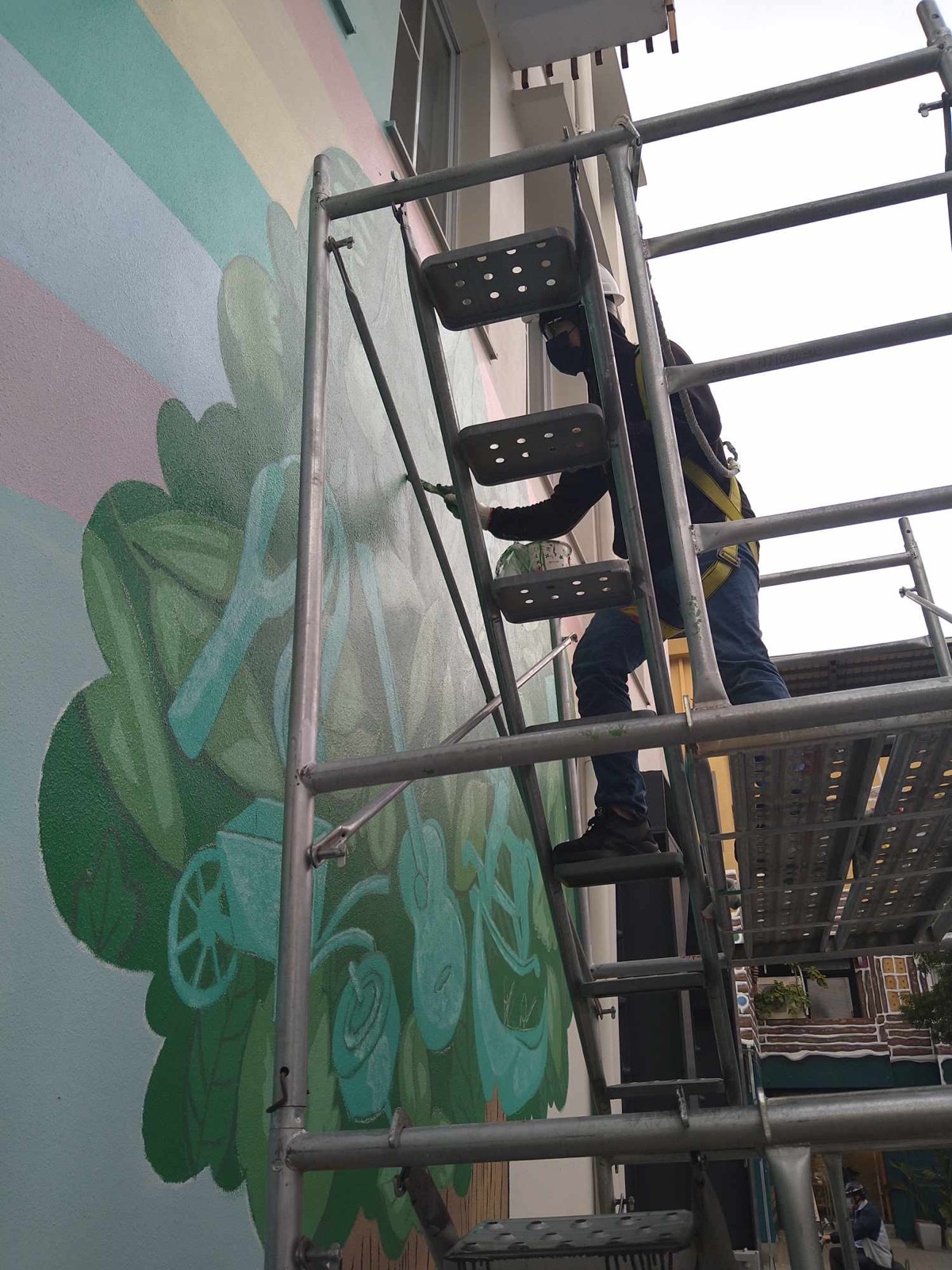 Image 4 — Wood hall wall mural 16' 5" × 29' 6"