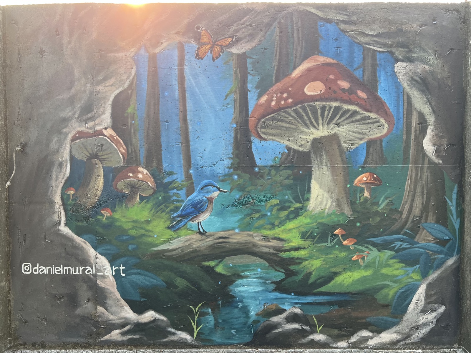 Image 3 — Home courtyard mural 7' 10" × 9' 10"
