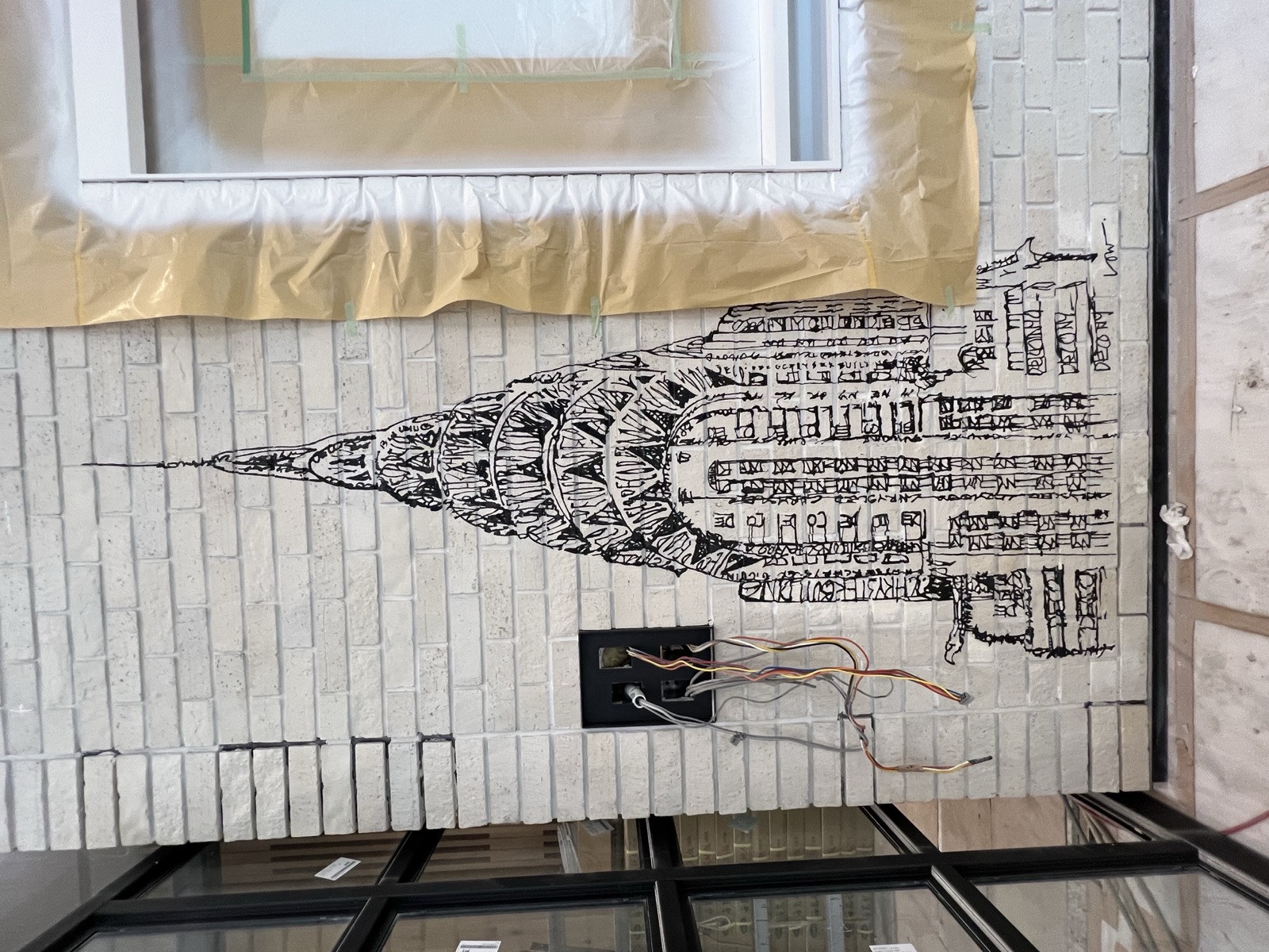 Image 3 — Library growth chart — giraffe 5' 11" × 4' 3"